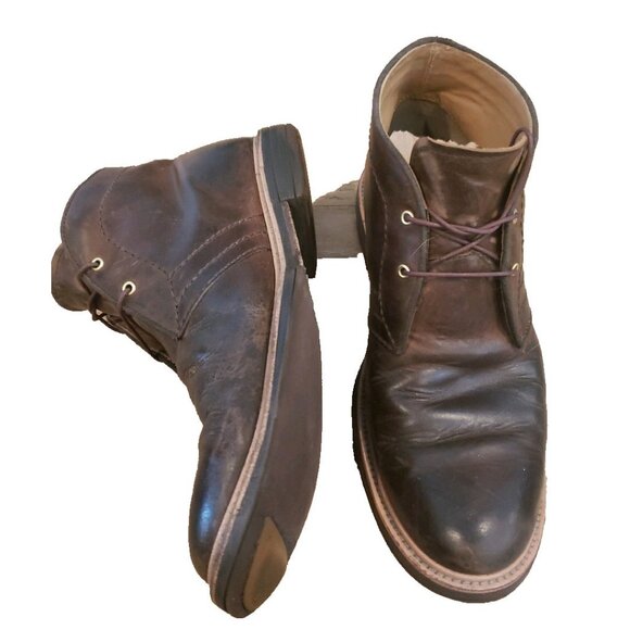 UGG Men\'s Dagmann Boot Leather Shoes Chukka Ankle Brown Lace Up 10 main image 7